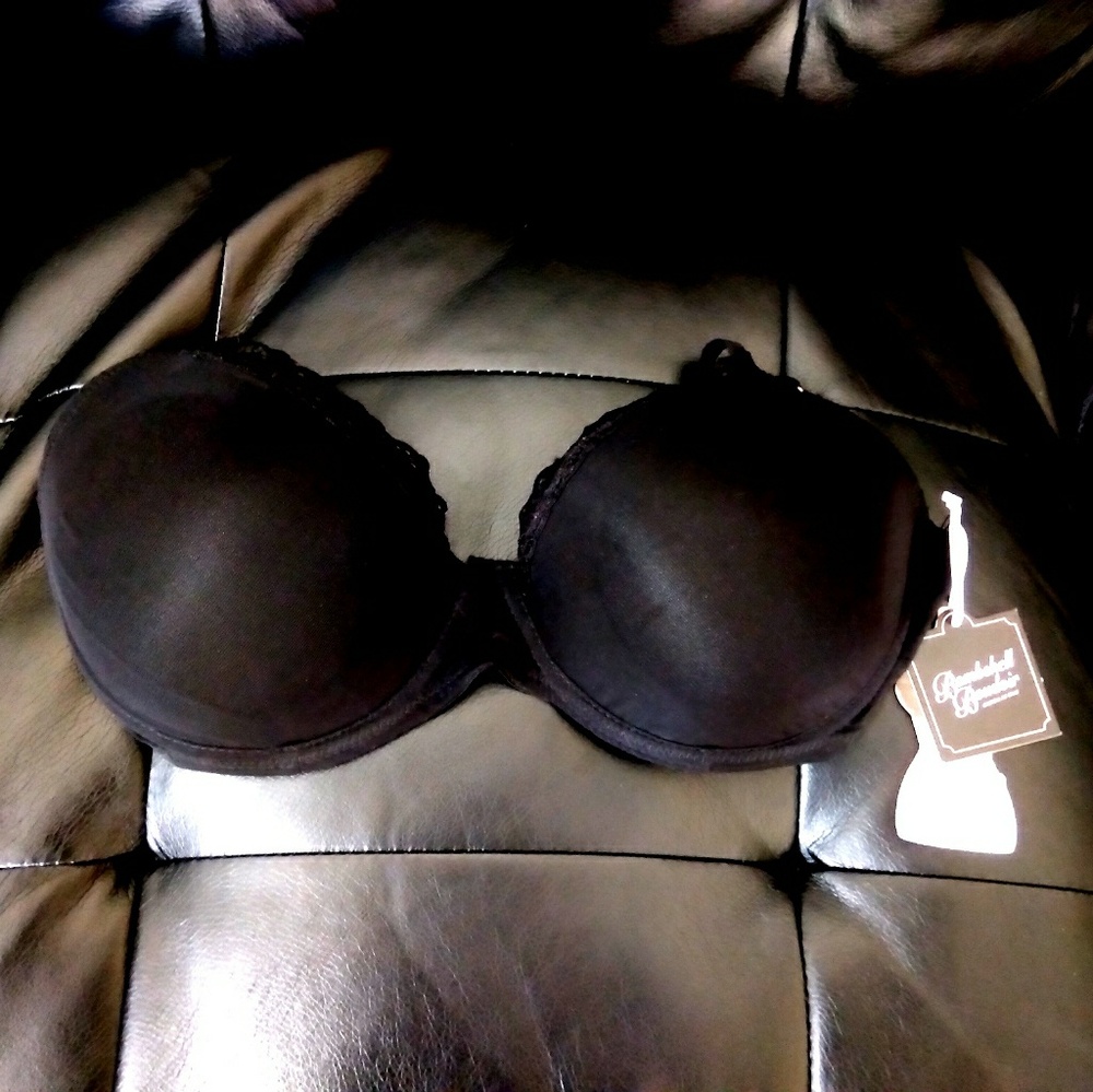 Bombshell Boudoir Black Bra Size 30F - Picture 2 of 4